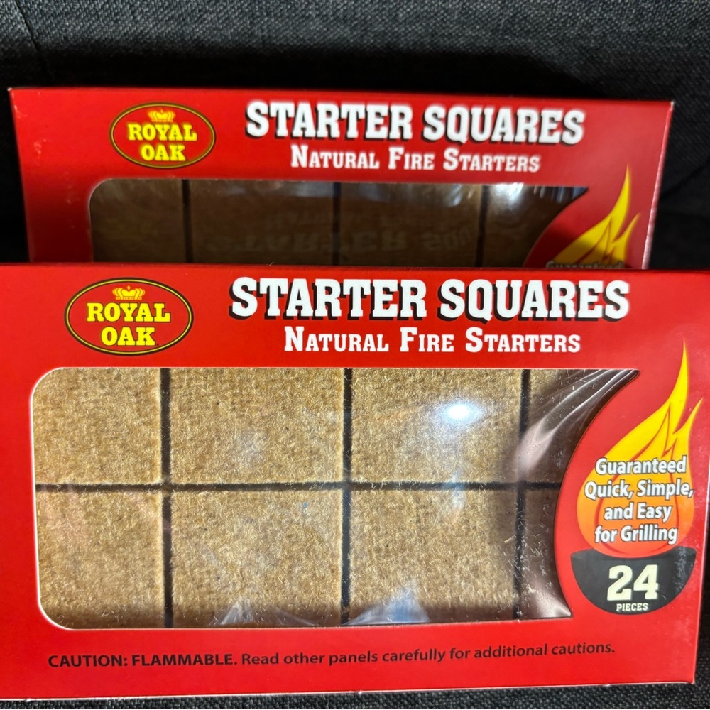 Royal Oak Starter Squares Fire Starters 2-Pack (24 Ct Each)